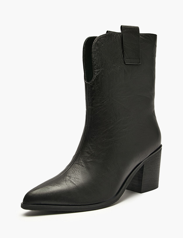 Черные женские казаки MASCOTTE 100-522521-0502 | ракурс 2