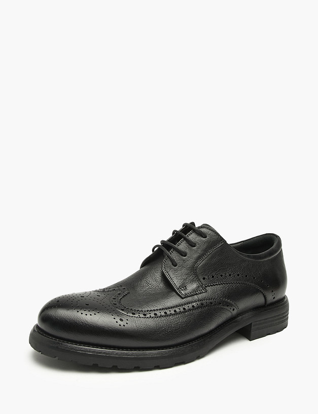 Черные мужские броги MASCOTTE 58-529311-0102 | ракурс 2