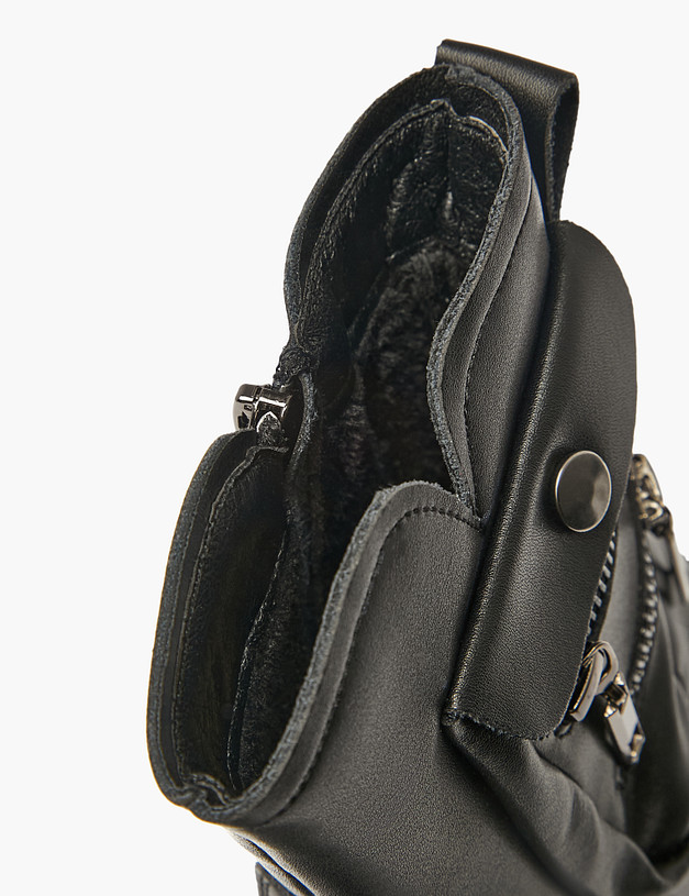 Черные ботинки для девочек MASCOTTE 234-522723-0602 | ракурс 7 Черные ботинки для девочек MASCOTTE 234-522723-0602 | ракурс 7