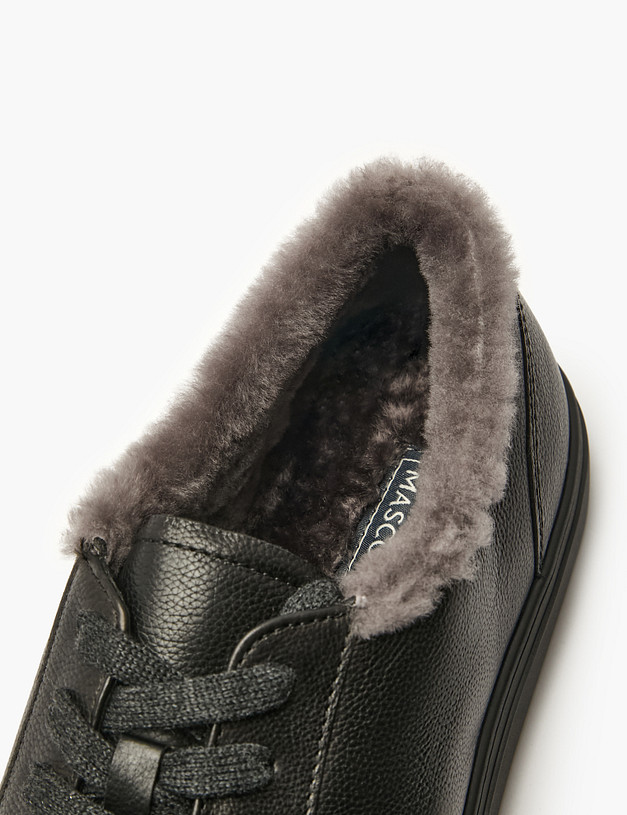 Черные женские кеды на меху MASCOTTE 22-41204315-3180M | ракурс 6
