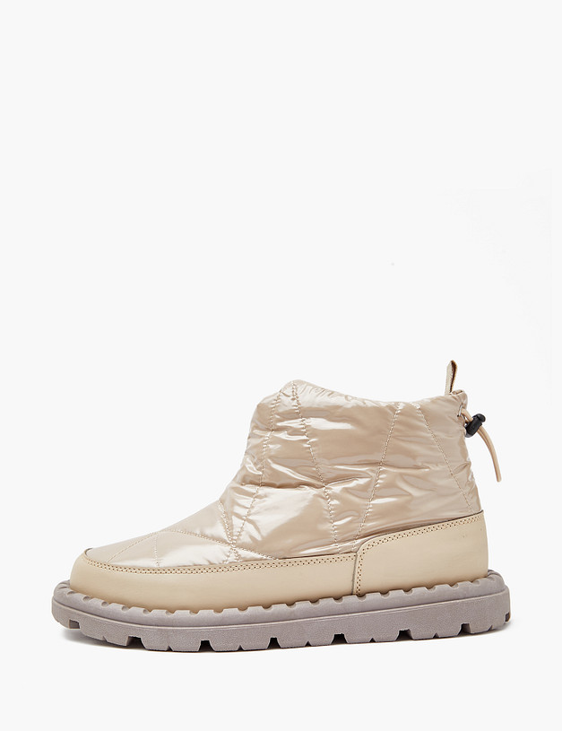 Бежевые женские дутики MASCOTTE 128-321853-0208 | ракурс 1