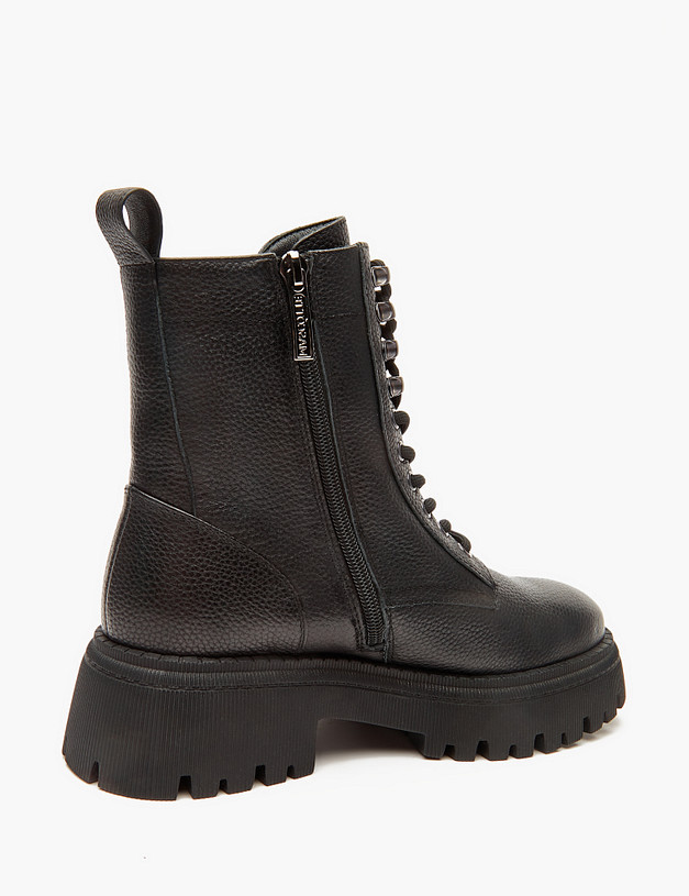 Черные женские зимние ботинки MASCOTTE 233-324031-0102 | ракурс 4