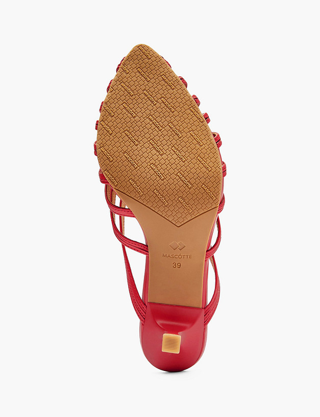 Красные женские мюли MASCOTTE 233-6103014-6545M | ракурс 5