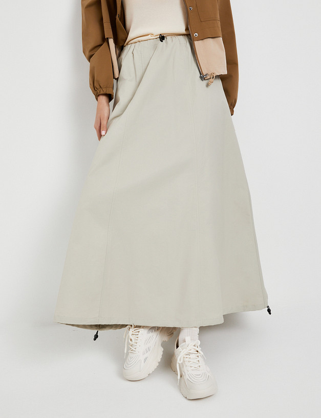 Серо-бежевая женская юбка MASCOTTE 974-5103-2608 | ракурс 1