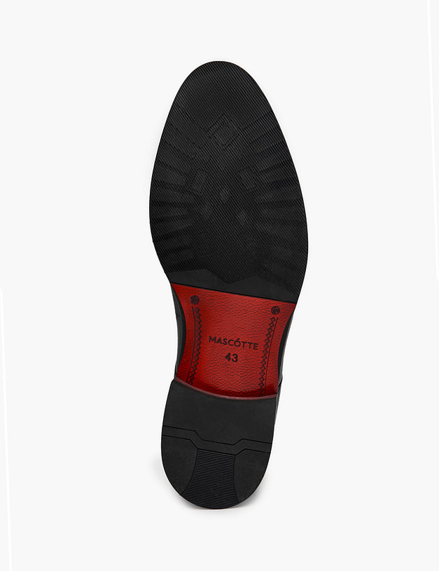 Черные кожаные мужские дерби MASCOTTE 175-311012-0102 | ракурс 6 Черные кожаные мужские дерби MASCOTTE 175-311012-0102 | ракурс 6