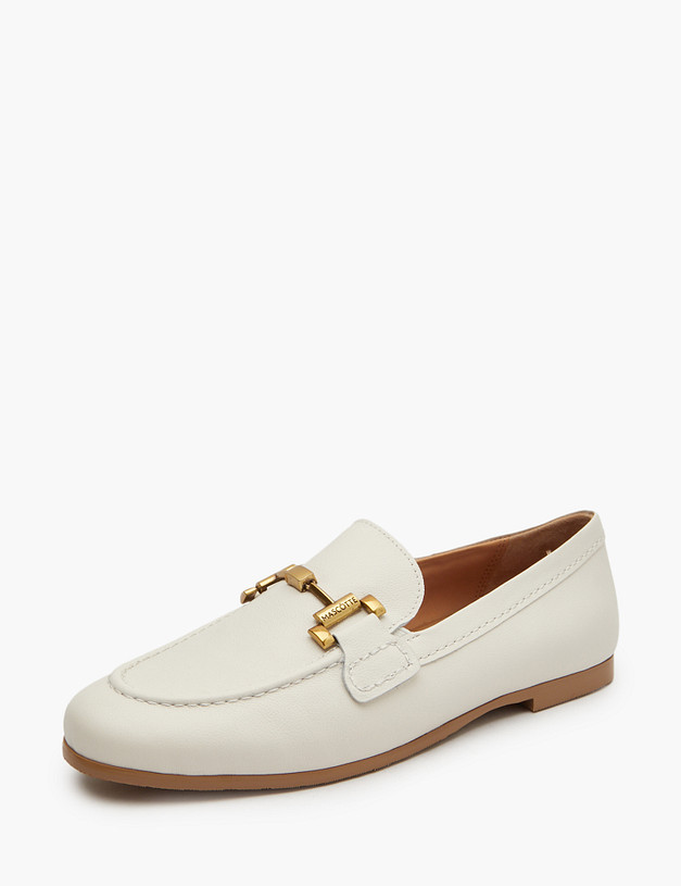 Молочные женские лоферы MASCOTTE 233-5164311-7103M | ракурс 4