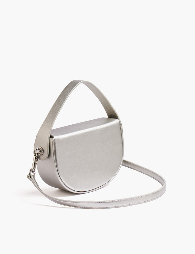 Серебристая женская сумка MASCOTTE 660-5224-616 | ракурс 3