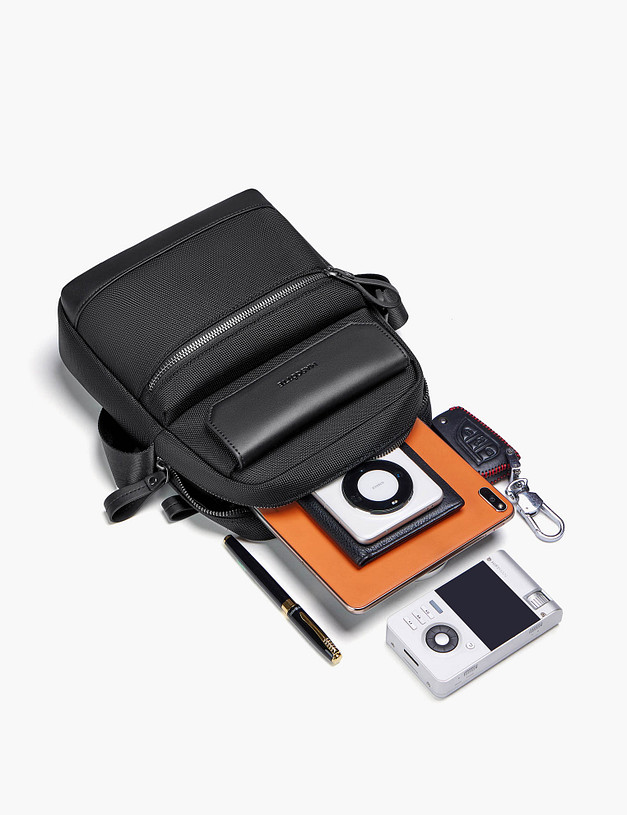 Черная мужская сумка MASCOTTE 604-5132-202 | ракурс 6 Черная мужская сумка MASCOTTE 604-5132-202 | ракурс 6