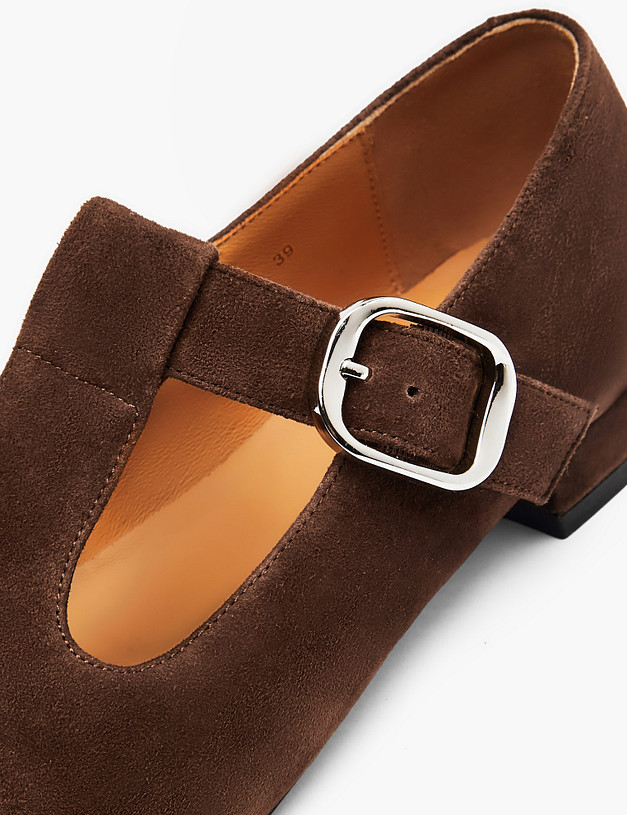 Коричневые женские туфли Мэри Джейн MASCOTTE 234-614311-4690M | ракурс 6