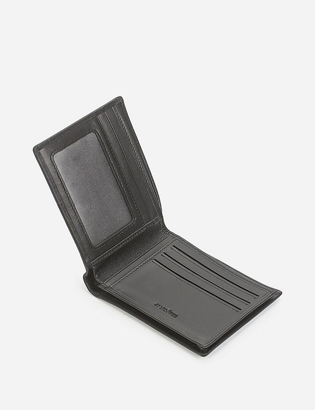 Черный мужской бумажник MASCOTTE 642-9225-102 | ракурс 3