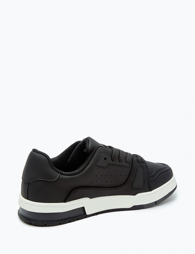 Черные мужские кеды MASCOTTE 128-323621-0602 | ракурс 3