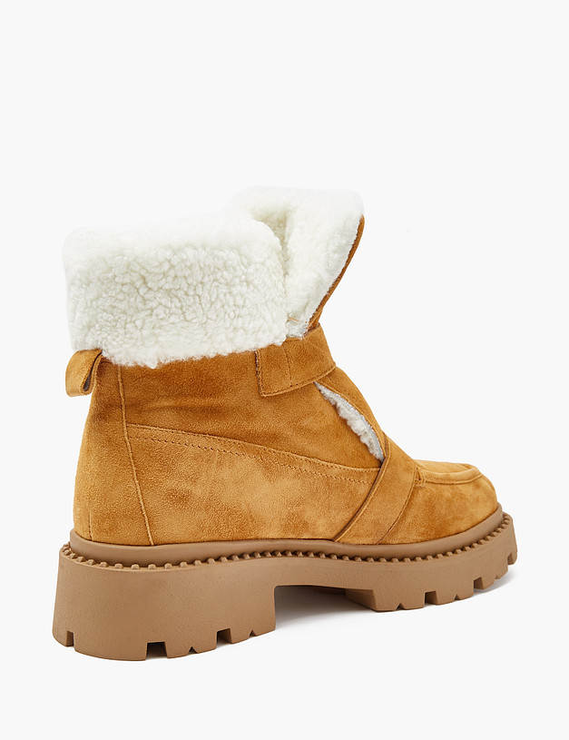 Рыжие женские зимние ботинки MASCOTTE 233-3201735-3689M | ракурс 4 Рыжие женские зимние ботинки MASCOTTE 233-3201735-3689M | ракурс 4
