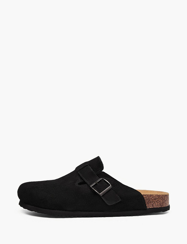 Черные мужские сабо MASCOTTE 98-614821-0202 | ракурс 1