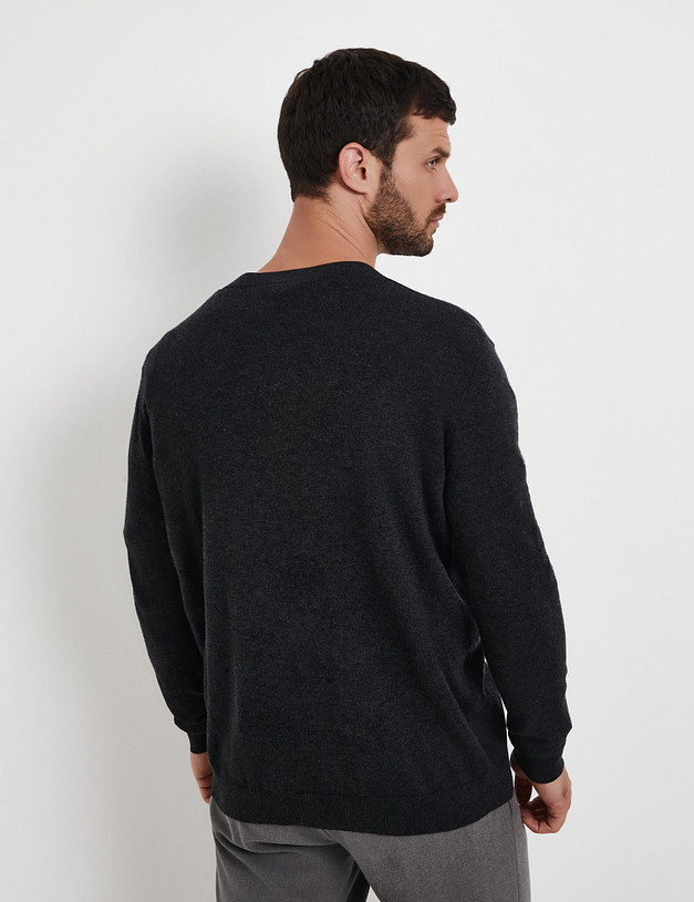 Графитовый мужской кардиган MASCOTTE 852-5220-7510 | ракурс 5