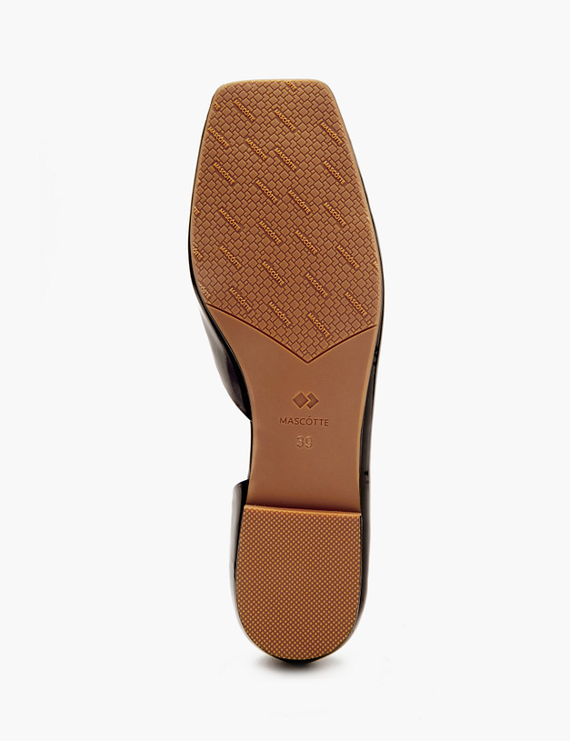 Черные женские балетки с квадратным мысом MASCOTTE 126-4121612-3701M | ракурс 6 Черные женские балетки с квадратным мысом MASCOTTE 126-4121612-3701M | ракурс 6