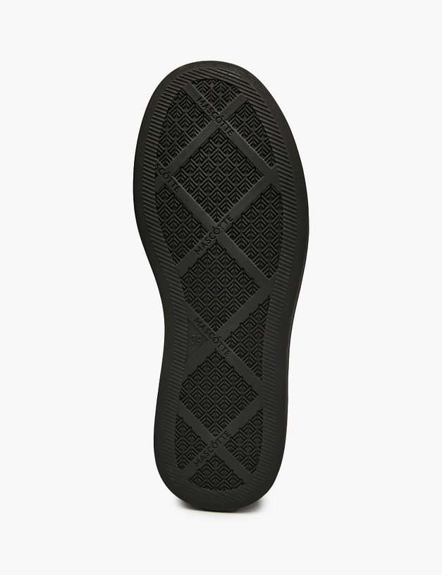 Черные женские кеды с мехом MASCOTTE 58-42417412-3605M | ракурс 5 Черные женские кеды с мехом MASCOTTE 58-42417412-3605M | ракурс 5