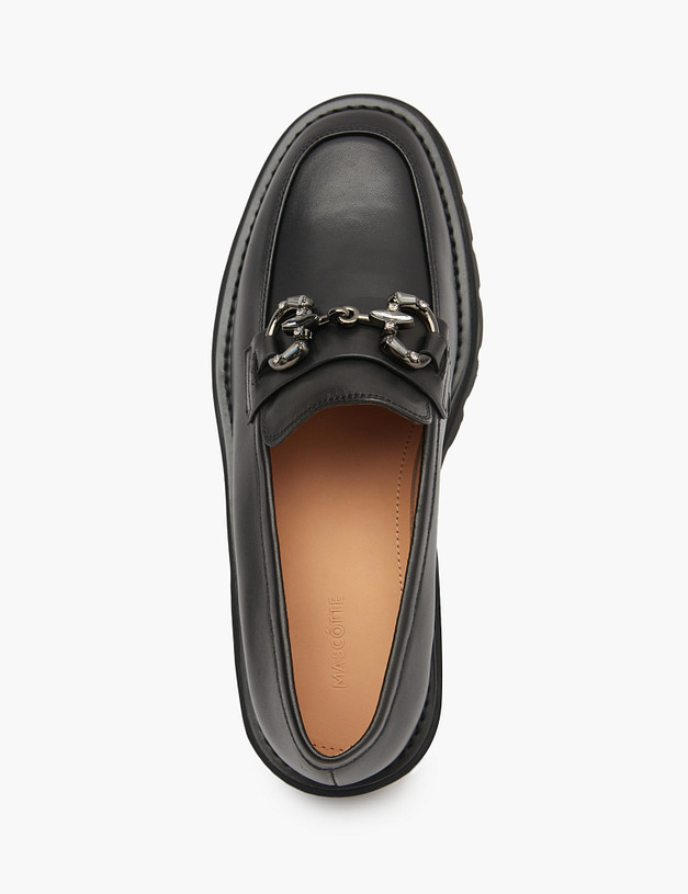 Черные женские лоферы MASCOTTE 233-510611-3501M | ракурс 4