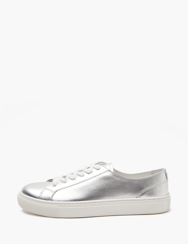 Серебристые женские кеды MASCOTTE 22-4120411-0116 | ракурс 1