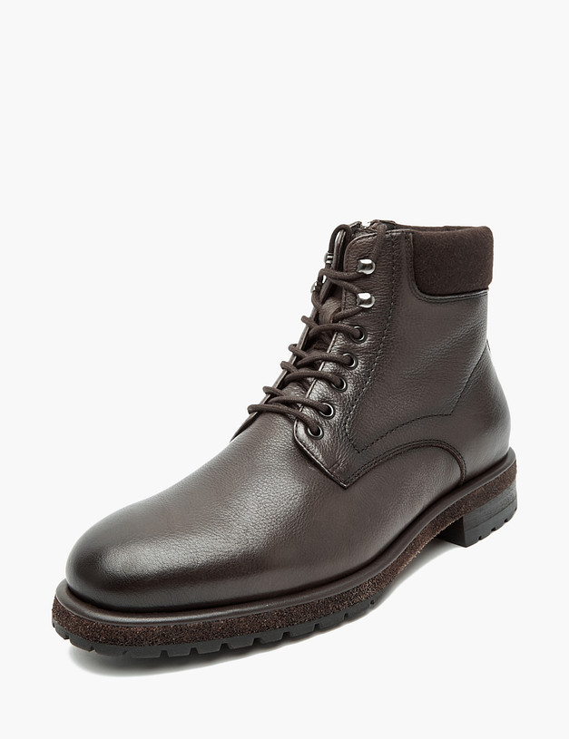 Коричневые мужские зимние ботинки MASCOTTE 22-320632-0109 | ракурс 2