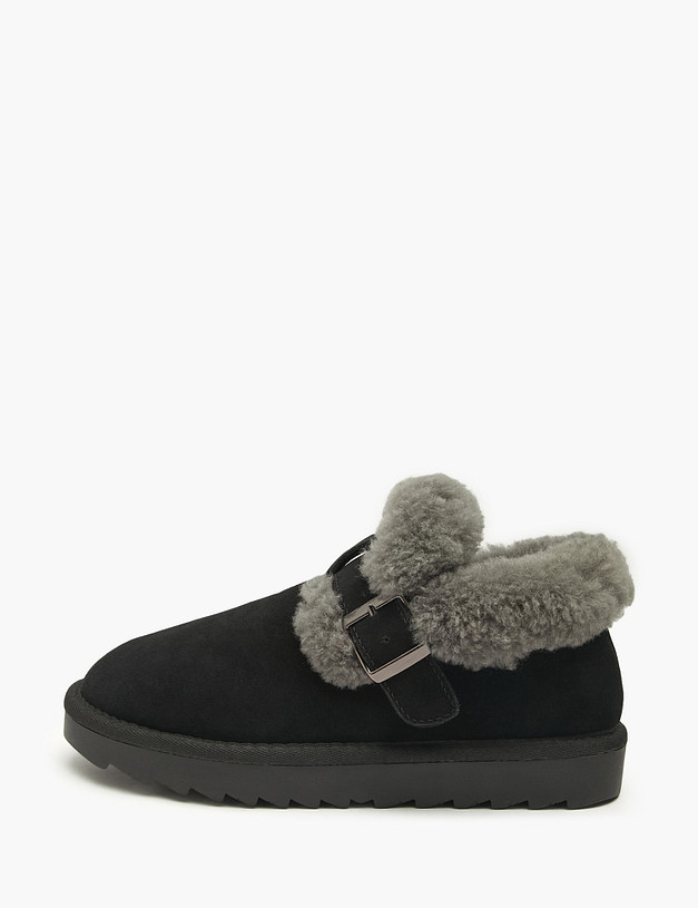 Черные женские угги MASCOTTE 234-42251355-0202 | ракурс 1 Черные женские угги MASCOTTE 234-42251355-0202 | ракурс 1