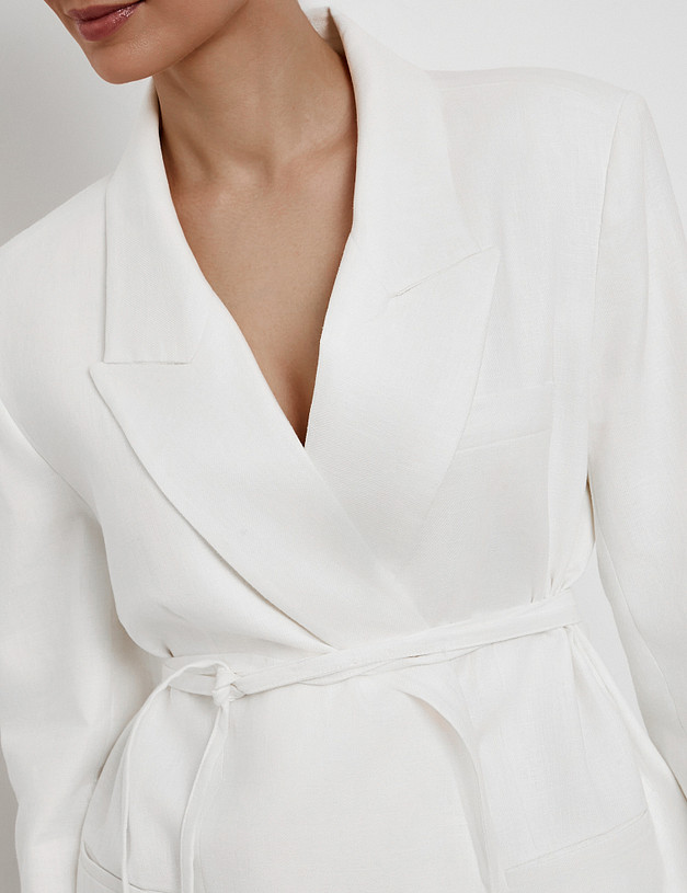 Белый женский жакет MASCOTTE 835-6101-2701 | ракурс 4