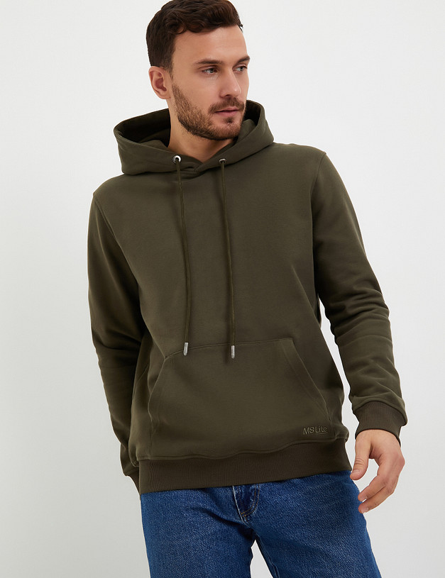 Зеленое мужское худи MASCOTTE 234-3357-2604 | ракурс 3