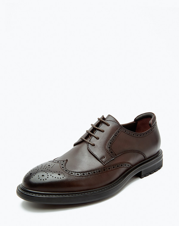 128-222212-0109 Полуботинки мужские нат.кожа/нат.кожа корич, Mascotte