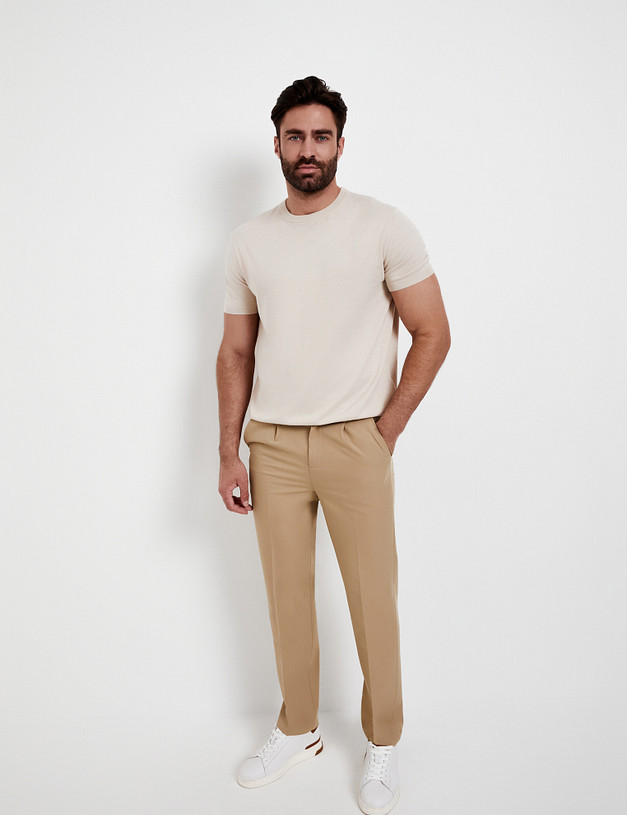 Молочный мужской джемпер MASCOTTE 852-5111-2601 | ракурс 2