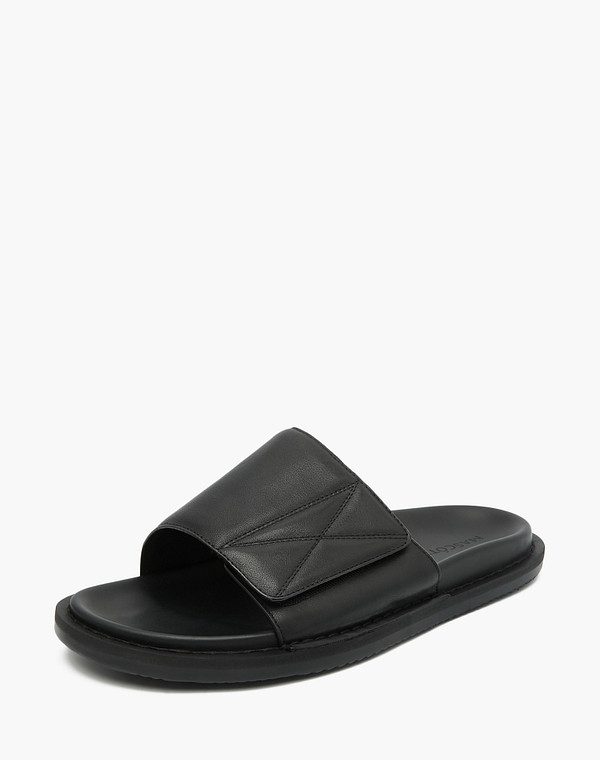 128-314462-0102 Туфли летние мужские нат.кожа/и.кожа черн, Mascotte