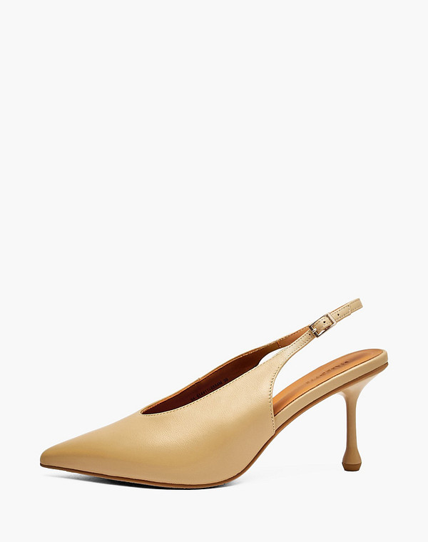 94-614411-6554M Туфли летние женские нат.кожа/нат.кожа беж, Mascotte