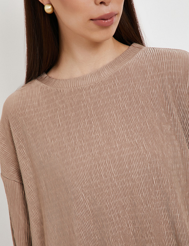 Женская футболка цвета капучино MASCOTTE 848-5129-2409 | ракурс 3