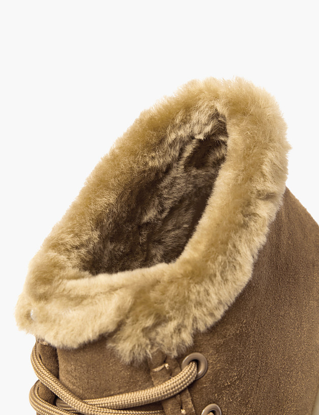 Коричневые женские зимние ботинки MASCOTTE 22-5280133-4697M | ракурс 6