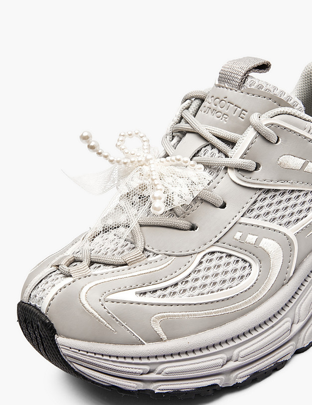 Серые кроссовки для девочек MASCOTTE 234-616621-0610 | ракурс 6