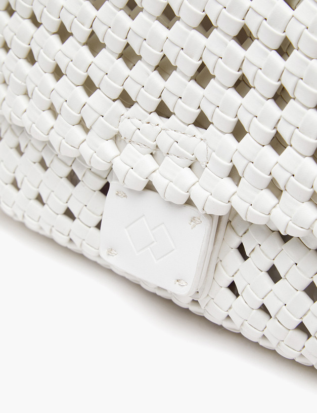 Белая женская плетеная сумка MASCOTTE 647-4109-601 | ракурс 6