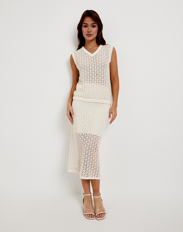 852-6103-1008 Жилет женский беж, Mascotte