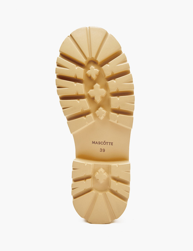 Бежевые велюровые женские сабо MASCOTTE 22-4120613-3612M | ракурс 5