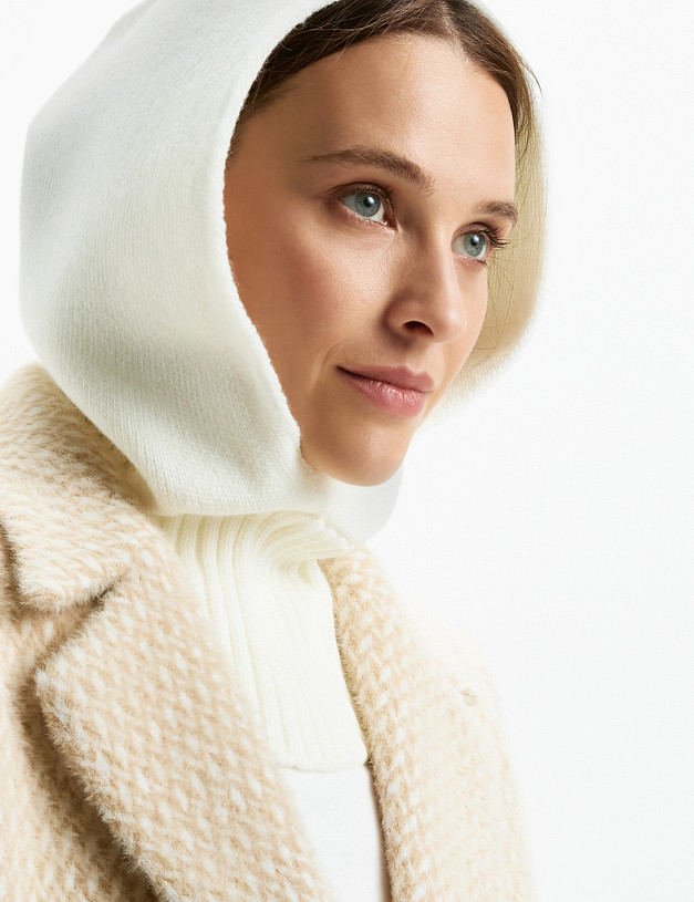 Молочная женская балаклава MASCOTTE 781-2207-501 | ракурс 1 Молочная женская балаклава MASCOTTE 781-2207-501 | ракурс 1