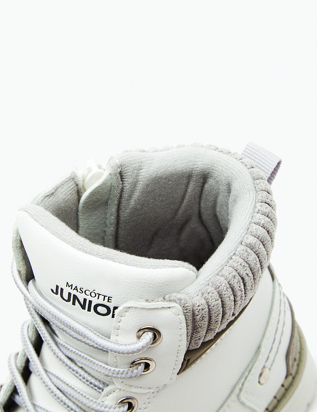 Белые ботинки для девочек MASCOTTE 18-323721-0601 | ракурс 7