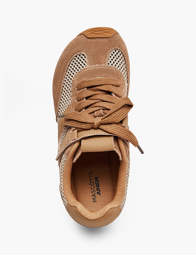 Коричневые детские кроссовки MASCOTTE 234-616721-0209 | ракурс 4