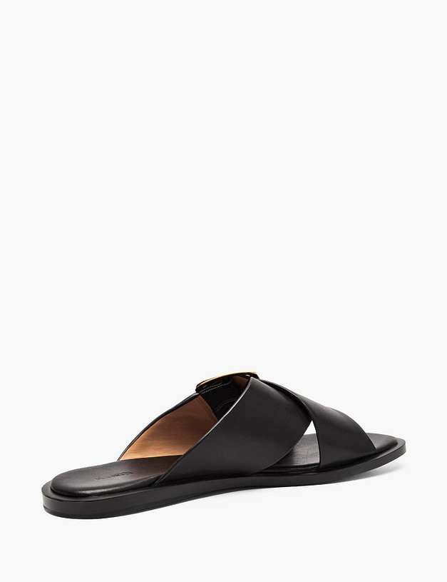 Черные женские сабо MASCOTTE 58-612011-0102 | ракурс 3