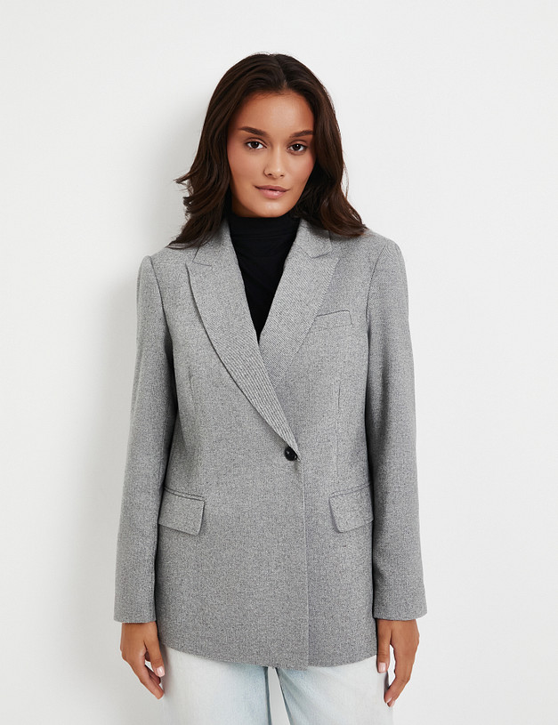 Серый женский жакет MASCOTTE 885-5202-510 | ракурс 1