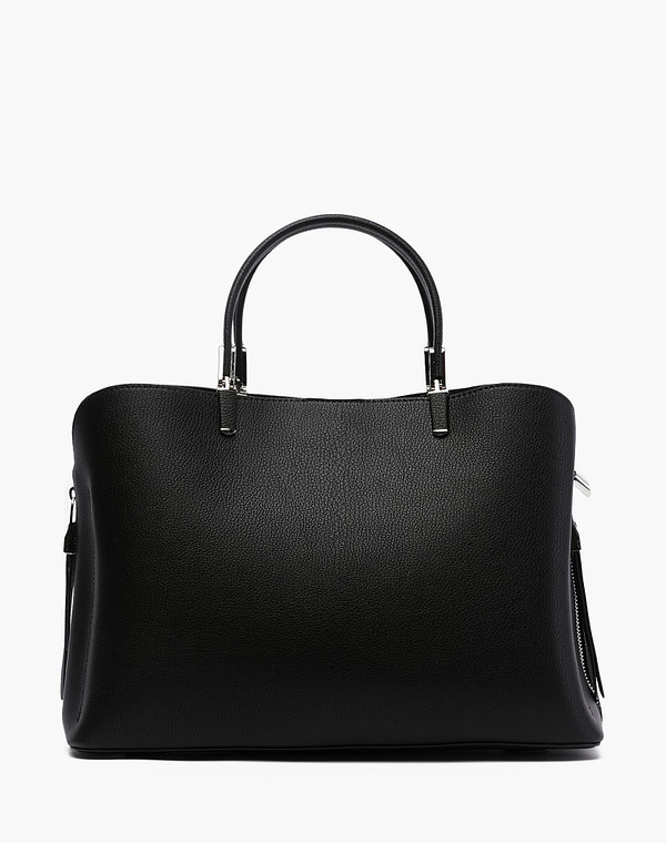 660-0113-602 Сумка женская кож.спилок/текстиль черн, M, Mascotte