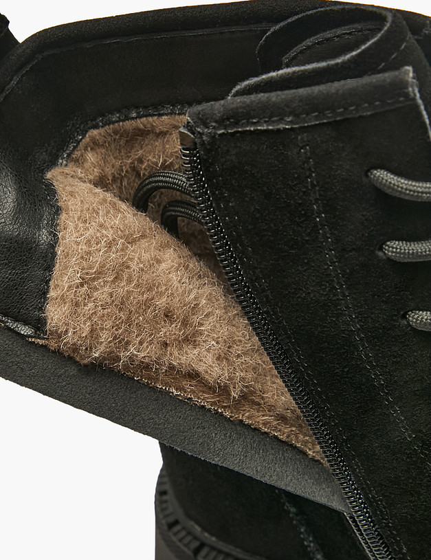 Черные женские зимние ботинки MASCOTTE 78-420251-3205M | ракурс 6
