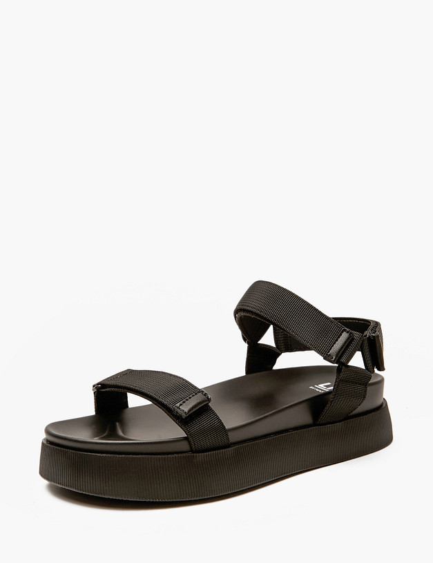 Черные женские сандалии MASCOTTE 234-615221-0202 | ракурс 2