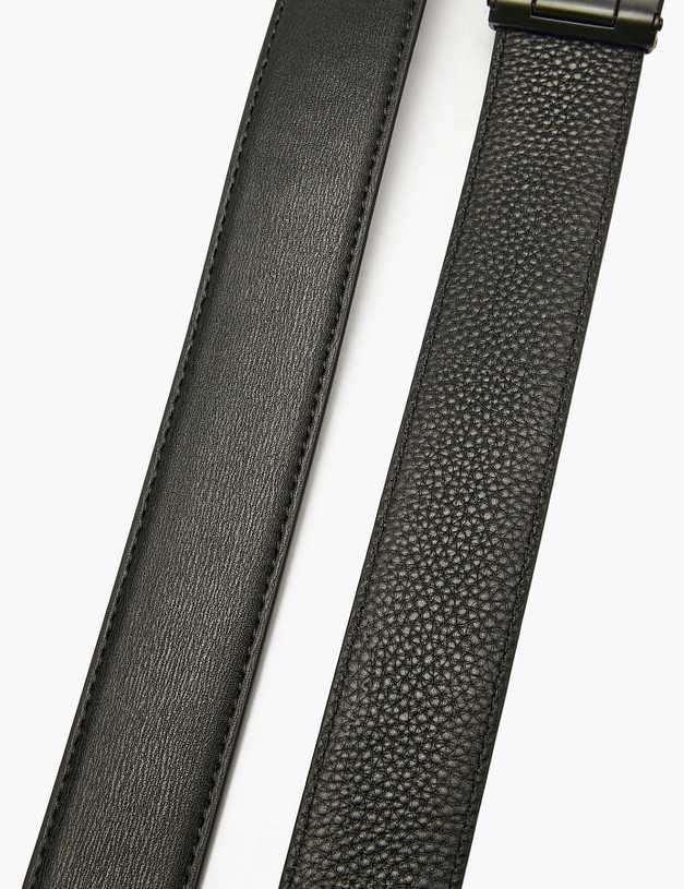 Черный мужской ремень MASCOTTE 703-4111-6002 | ракурс 4