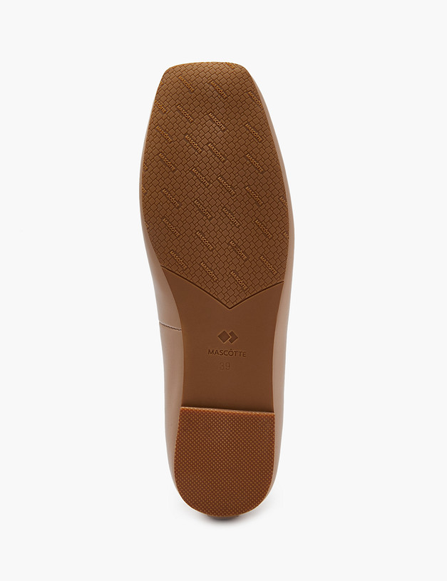 Бежевые женские балетки с декоративным браслетом MASCOTTE 126-412911-3509M | ракурс 5