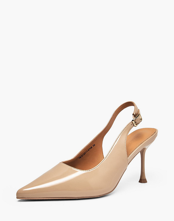 78-612511-0708 Туфли летние женские лак.кожа/нат.кожа беж, Mascotte