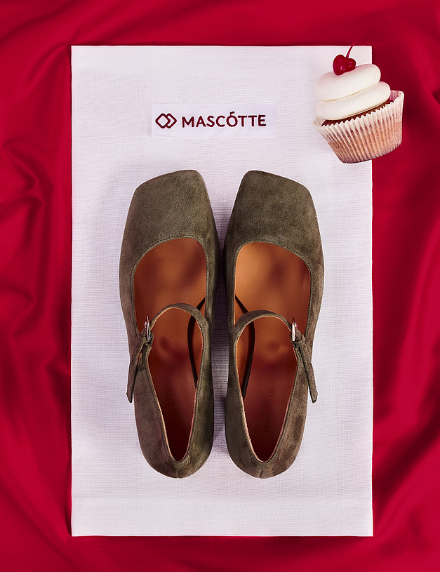 Зеленые женские туфли Мэри Джейн MASCOTTE 126-521711-0604 | ракурс 1