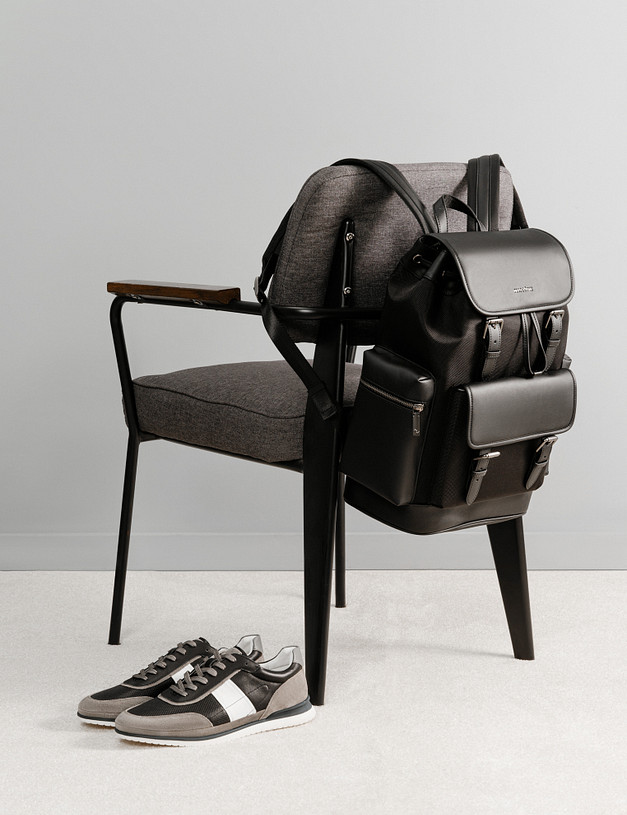 Черный мужской рюкзак MASCOTTE 604-5128-202 | ракурс 1 Черный мужской рюкзак MASCOTTE 604-5128-202 | ракурс 1