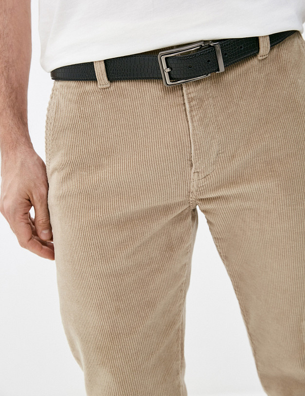 Черный мужской ремень MASCOTTE 727-0113-102 | ракурс 3 Черный мужской ремень MASCOTTE 727-0113-102 | ракурс 3